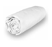 Soleil d'ocre PERCALE Bajera ajustable de algodón, Blanco, 90 x 190 cm