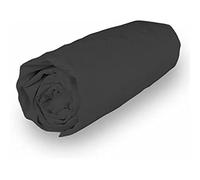 Soleil d'ocre PERCALE Bajera ajustable de algodón, Gris (Antracita), 90 x 190 cm