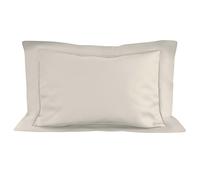 Soleil d'ocre PERCALE Funda almohada de algodón, Beige (Crudo), 50 x 75 cm