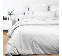 Soleil d'ocre PERCALE Funda nórdica de algodón, Blanco, 260 x 240 cm