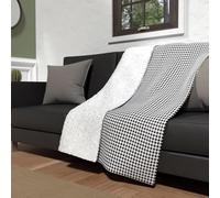 Soleil d'ocre Plaid,120 x 160 cm, negro