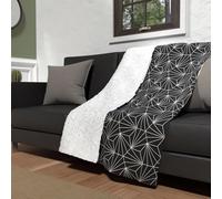 Soleil d'ocre Plaid,120 x 160 cm, negro