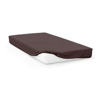 Soleil d'Ocre, Sábana Bajera de algodón 57 Hilos 60x120 cm Bebe Marrón