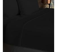 Soleil d'ocre Sábana de algodón 57 hilos, Negro, 180 x 290 cm