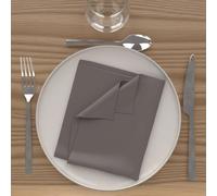 Soleil d'ocre Set de 3 Servilletas Alix, Marrón, 40 x 40 cm