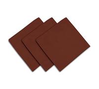 Soleil d'ocre Set de 3 toallas de algodón 45x45 cm Panama, Rojo (Ladrillo)