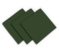 Soleil d'ocre Set de 3 toallas de algodón 45x45 cm Panama, Verde