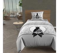 Soleil d'ocre, Set funda nórdica de algodón 57 hilos 140X200 cm BLACK DRESS