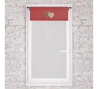 Soleil d'ocre, Visillo algodón Puro 60x120 cm Love Rojo