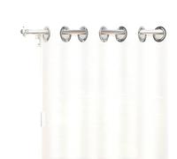 Soleil d'ocre Visillo con Ojales Alix, Blanco, 140 x 250 cm