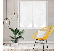 Soleil d'ocre Visillo para Puerta Ventana Osaka, Blanco, 60 x 120 cm