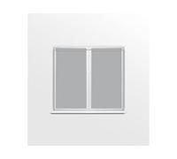 Soleil d'ocre Visillo para Ventana Dolly, Gris, 70 x 120 cm