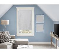 Soleil d'ocre Visillos para Ventana Algodón Panama, Gris, 45 x 90 cm