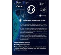 Soleil en Cancer: Les pierres du Cancer et ses rituels (Lithothérapie des signes solaires)