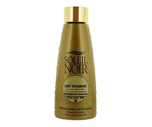 Soleil Noir Leche Vitaminé 4 Brillo Oro Sublimador Bronceado, 150 ml