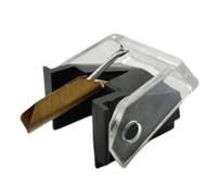 Soleilux Aguja de repuesto para Philips GP400 II, 401 II, 500 II, 946, D65, 422 II, plástico ABS, ajuste preciso para tocadiscos, color negro