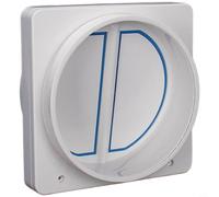 Soleilux Tapa antirretorno para campana extractora de cocina ABS con anillo | Junta de silicona para tubos de 160-180 mm de diámetro