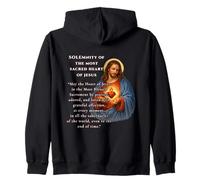 Solemnidad del Sagrado Corazón de Jesús Diseño de Oración Sudadera con Capucha