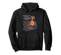 Solemnidad del Sagrado Corazón de Jesús Diseño de Oración Sudadera con Capucha
