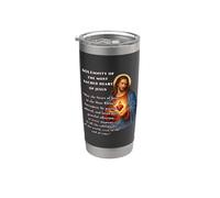 Solemnidad del Sagrado Corazón de Jesús Diseño de Oración Vaso térmico de acero inoxidable de doble pared