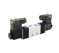Solenoid Valve 4v220-08 Double Headed Double Control 5 Way 2 Position Power Down Hold Pneumatic Directional Valve(4V220-08,DC24)