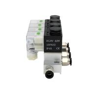 Solenoid Valve Normally Closed 2V025-06 AC220V DC12V24V multi-way combination type valve air magnetic Pneumatic 2V025-08(AC220V 6mm fittings,7F)