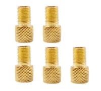 Solenoide Adaptador de válvula F/V a A/V de 1/5 piezas, convertidor de valor for bicicleta, accesorios for neumáticos dorados Válvula(Grid GRAIN-5PC)