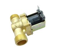 Solenoide de agua eléctrico, 12 V CC/24 y 220 CA, rosca macho 1/2" a 3/4", normalmente cerrado, válvula control pequeña latón, DN20(3/4",NPT_AC 220V)