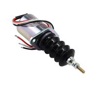 Solenoide de apagado de combustible de 12 V AM124380 AM103337 compatible con John Deere Steer Loader 4475 5575 6675 7775 Tractor de césped y jardín 332 430 415 425 445 455 cargadores 544G 6244G G 644G