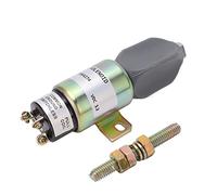 Solenoide de apagado Gearwell, válvula de parada de solenoide de apagado del motor de 12 V, compatible con maquinaria diésel 3864274 1751 2467U1B1S5A