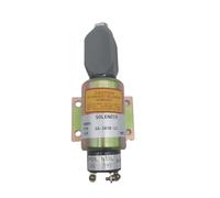 Solenoide de corte de combustible Solenoide de control del acelerador SA-3838-12, válvula solenoide de combustible de 12 V, compatible con Cummins Perkins 2003-12E7U1B1S2A Solenoide de parada