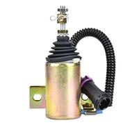 Solenoide de Parada de Combustible de 12 V TOSD-03-001 Válvula Solenoide de Apagado de Combustible Excavadora de Metal Motor Piezas de Repuesto XHF-1121 E483310000093 Apto para Foton 483