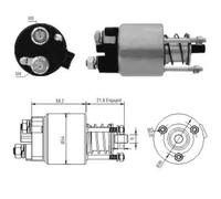 Interruptor magnético, motor de arranque MEAT & DORIA 46102