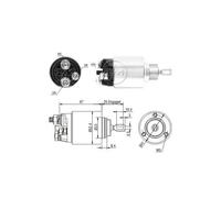 Solenoide del motor de arranque ZM3381 ERA para PEUGEOT FORD CITROËN FIAT