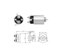 Solenoide del motor de arranque ZM6698 ERA para MITSUBISHI HYUNDAI KIA