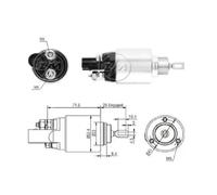 Solenoide del motor de arranque ZM8381 ERA para VW AUDI SEAT SKODA