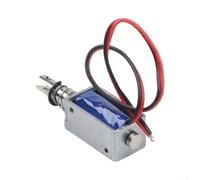 Solenoide eléctrico de la cerradura DC 24V Push Pull Tipo para los sistemas de control de acceso Puerta del gabinete Seguridad 58x13mm