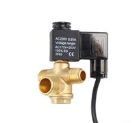 Solenoide robusto y unidad de válvula de retención para compresores Máquina sin aceite de trabajo silencioso Construcción de aluminio fundido Capacidad de escape silenciosa Opción D para tamaño de