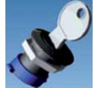 Solera 1300L - Cierre metálico con llave. Incluye llave metálica. Switch rotativo ON-OFF. Contacto de cobre. Azul