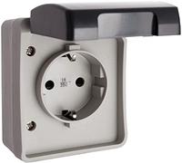 Solera 3360 - Base de enchufe 2P+T/T lateral 16A 250V~. IP44. Certificado VDE.