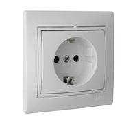 SOLERA 42943 Base Bipolar con T/T Lateral 16A 250V S.Europa, 50 W, 250 V, Neutro