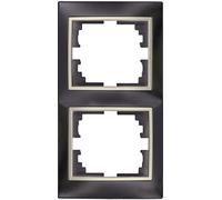 SOLERA 42945 Marco Vertical para 2 Elementos Negro 81X154X10MM S.Europa, 50 W, Neutro
