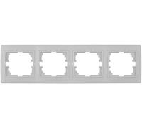 SOLERA 42962 Marco Horizontal para 4 Elementos Blanco 296X81X10MM S.Europa, 50 W, Neutro
