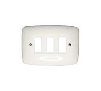 Solera 522 - Placa pequeña embellecedora para 3 elementos.102 x 75 x 8 mm.