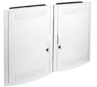 Solera 5504/2L - Conjunto 2 registros ref.5504, enlazados.blanco.Dimensión total 685x530x85.Rejilla disipador calor