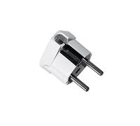 Solera 6566 - Clavija bipolar toma tierra lateral 10/16a 250v blanco