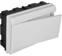 Solera 679CB - Conjunto de caja, tapa,marco y puerta blanca.Distribución 8 elementos. De 277x188x55.Empotrar.