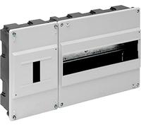 Solera 680B - Caja para ICP y distribución. ICP de 1 a 4 elementos y hasta 40A. 348x188x55.Blanco. Empotrar.
