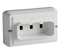 Solera 6827 - Base bipolar con toma tierra 25a 250v Blanco