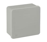 Solera 80×80×35mm IP55 Caja Derivación Externa Estanca IK07 sin conos • 604C • Gris • 1 unidad